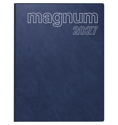 Buchkalender 70-27 042 387, dunkelblau, 1 Woche / 2 Seiten