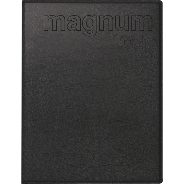 Rido Buchkalender 70-27 064 907, Magnum, schwarz, 1 Woche / 2 Seiten, 18,3x24cm (ca A5), 2027 4003273795013 Rido