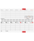 Tischkalender 70-36 102 907, septant, 1 Woche / 2 Seiten, 30,5x10,5cm (BxH) (quer), 2027