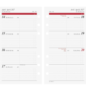 Ersatzkalendarium 70-66 910 007, Timing 2, 1 Woche / 2 Seiten, 9,3x17,2cm (BxH) (A6), 2027