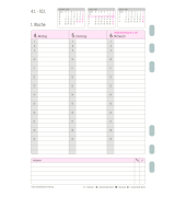 Wochenplan A5 2027 wei&szlig;