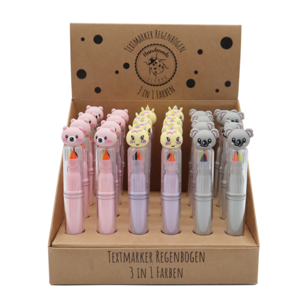 LULUBUG Textmarker 26412, Display (24 ), farbig sortiert, Rundspitze 4251932300683 LULUBUG