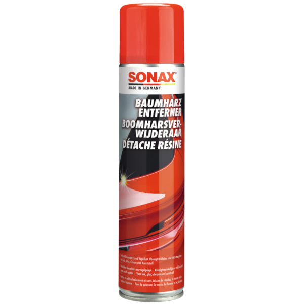 SONAX BaumharzEntferner (400 ml) | schnelle und rückstandsfreie Entfernung von organischen Rückständen auf Fahrzeugoberflächen