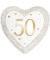 Folienballon HerzHeart Happy 50th