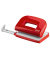 B&uuml;rolocher E210 025-0565, rot, bis 1mm 10 Blatt, mit Anschlagschiene