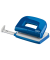 B&uuml;rolocher E210 025-0566, blau, bis 1mm 10 Blatt, mit Anschlagschiene