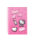 Notizbuch 13129PTR, Hello Kitty & Kuromi, rosa-pink, A5, kariert, 80g, 100 Blatt / 200 Seiten