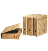 Archivbox 96900NA, A4, braun, innen 28,5x7,5x32cm (TxBxH), Wellpappe