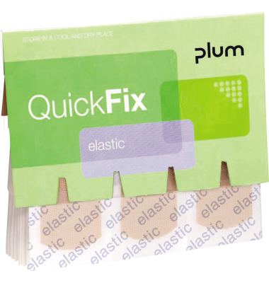 Wundpflaster QuickFix Elastic 5512, 45 St&uuml;ck, 2,5x7,2cm, braun