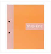 Zeugnismappe Zweiklang 36 015, papaya, A4, 12 H&uuml;llen