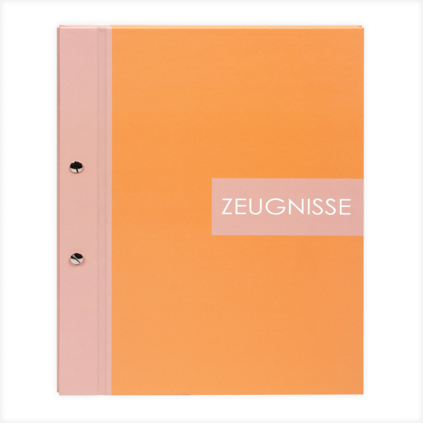 Goldbuch Zeugnismappe Zweiklang 36 015, papaya ohne, A4, 12 Hüllen 4009835360156 Goldbuch