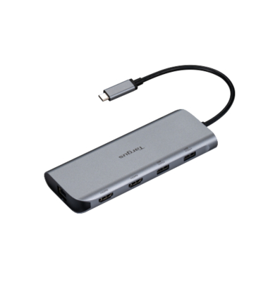 Video Dockingstation HDMI USB-C 140W Dual 4k sil