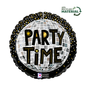 Folienballon Party Time Disco 46cm