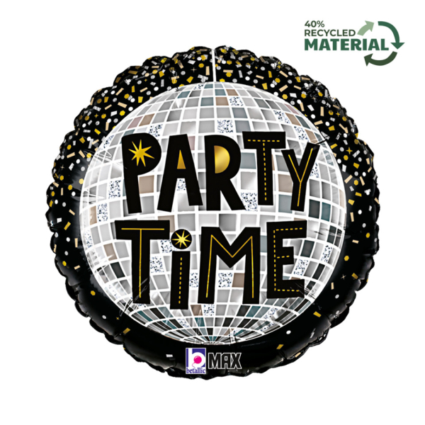 Grabo Folienballon Party Time Disco 46cm 8055513263208 Grabo