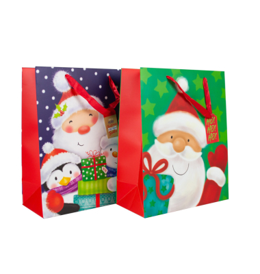 Geschenktasche 58679, Kind Santa, 260mm x 320mm