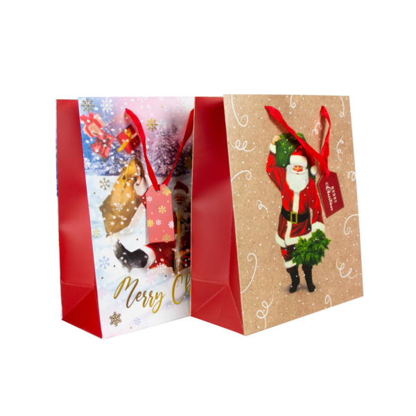 12 Stück Donau Geschenktasche 58680, Kind Santa, 260mm x 320mm 9004546586807 Donau