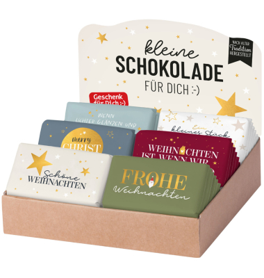 Schokolade Sch&ouml;ne Weihnachten sortiert