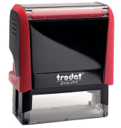Textstempel Printy 6 Zeilen, 58x22mm rot