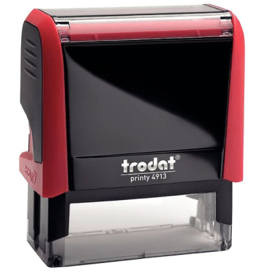 Textstempel Printy 6 Zeilen, 58x22mm rot