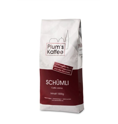 Kaffee Sch&uuml;mli S1, 1kg, ganze Bohnen im Beutel