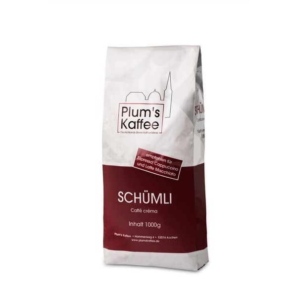 Plum Kaffee Schümli S1, 1kg, ganze Bohnen im Beutel 4255704332612 Plum