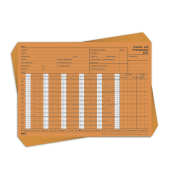 Fehltagekarte 2901/27-10 tabellarisch, A5 quer, 2027