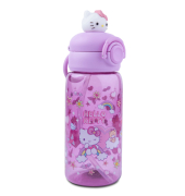 Trinkflasche Hello Kitty mit Figur lila