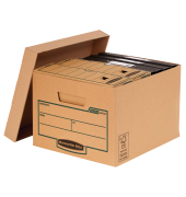 Archivbox Earth Budget Box 4472401, A4, braun, innen 39x32x25cm (TxBxH), Karton