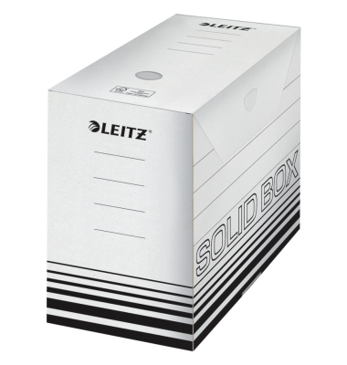 Archivbox Solid 6129-00-01, A4, wei&szlig;, innen 32,5x14,5x24,5cm (TxBxH), Pappe