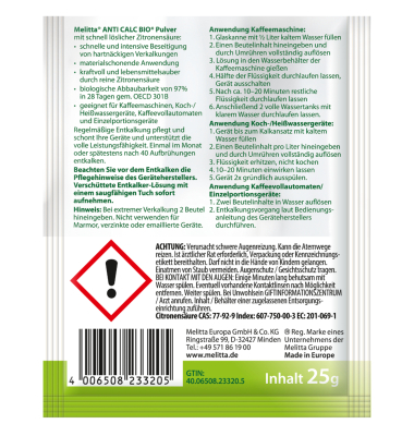 Antikalk Bio Pulver Universal 2x25g 2St