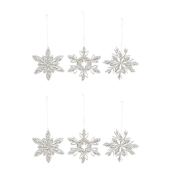 Weihnachtlicher Behang Schneeflocke sortiert