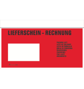 Lieferscheintaschen 2204 Din Lang "LIEFERSCHEIN - RECHNUNG" selbstklebend 
