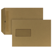 Versandtaschen Posthorn 05240336, C5, mit Fenster, selbstklebend, 90g, braun