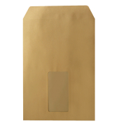 Versandtaschen 2937, C5, mit Fenster, selbstklebend, 90g, braun