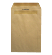 Versandtaschen 2928, C5, ohne Fenster, selbstklebend, 90g, braun