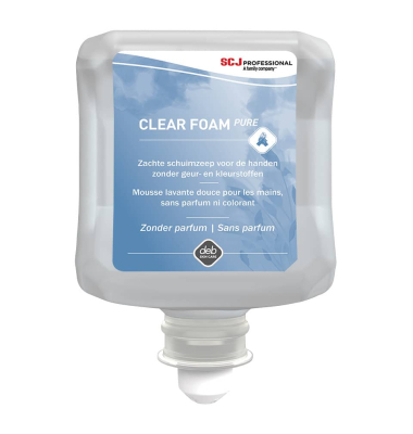 Schaumseife CLR1L Clear Foam Pure, parf&uuml;mfrei, 6x1000 ml, Nachf&uuml;llkartusche
