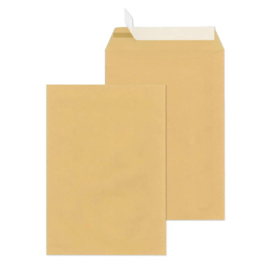 Versandtaschen 30006763, E4, ohne Fenster, haftklebend, 130g, braun