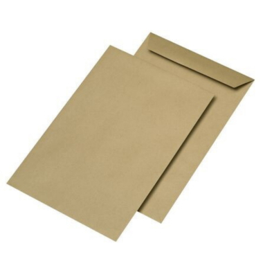 Versandtaschen 30123555, E4, ohne Fenster, nassklebend, 130g, braun
