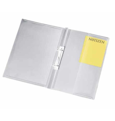 Angebotshefter Crystal 4739290, A4, farblos-transparent, Kunststoff, 80g, Vorderdeckel transparent