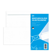 Briefumschlag 30002374, Din Lang, ohne Fenster, selbstklebend, 75g, wei&szlig;