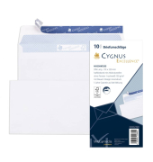 Briefumschlag Cygnus Excellence 30002390, Din Lang, ohne Fenster, haftklebend, 100g, wei&szlig;
