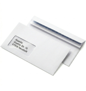 Briefumschlag 222150, Din Lang, mit Fenster, selbstklebend, 80g, wei&szlig;