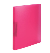 Ringbuch 19164, A4 2 Ringe 25mm Ring-&Oslash; Polypropylen (PP) pink-transparent