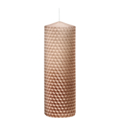 Weihnachtlicher Stumpenkerze Bienenwabe braun