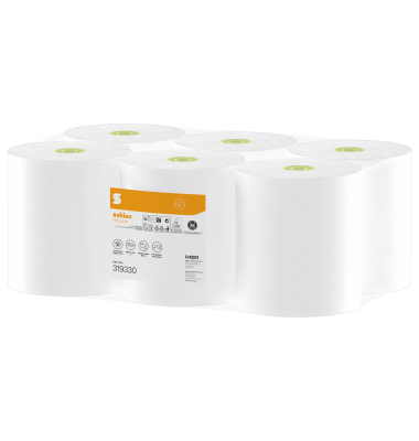 Toilettenpapier HiCycle 319330, 2-lagig, hochwei&szlig;, 