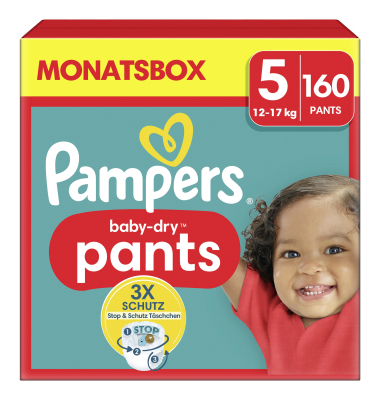 Windeln Baby Dry Pants Junior, Gr&ouml;&szlig;e 5 (12-17 kg)