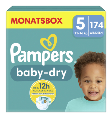 Windeln Baby Dry Junior, Gr&ouml;&szlig;e 5 (11-16 kg)