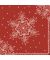 Weihnachtlicher Zelltuchserviette 33x33cm