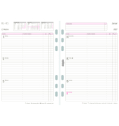 Wochenplan A5 2027 wei&szlig;