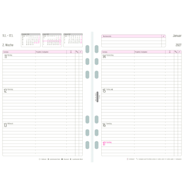 Wochenplan A5 2027 wei&szlig;